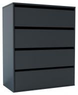 Комод Идея 4Ш 800x1000x420 мм графит/графит