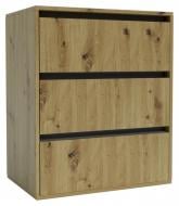 Комод Идея 3Ш 600x760x420 мм дуб артизан/графит