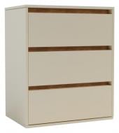 Комод Ідея 3Ш 600x760x420 мм сатин/дуб крафт золотий