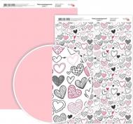 Бумага для дизайна Love 1 Rosa Talent