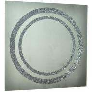 Зеркало SEAPS Zerrofixx Glitter Circle Silver Series 5 90x90 см №3505