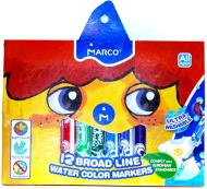 Фломастеры Super Washable Jumbo 12 шт Marco