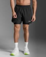 Шорты 2XU Aero Mesh 2-in-1 5 Inch Short MR7351b_BLK/SRF р. 2XL черный