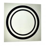 Зеркало SEAPS Zerrofixx Glitter Circle Black 90x90 см №3607