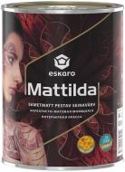 Краска акрилатная водоэмульсионная Eskaro Mattilda шелковистый мат белый 0,95 л 1,33 кг