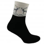 Носки женские Premier Socks с оленямм р.36-40 черный с молочным