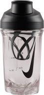 Шейкер Nike TR Recharge Shaker Bottle 470 мл N.101.2242.988 прозрачный с черным