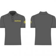 Тенниска-поло женская с коротким рукавом Охрана р L графит