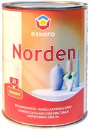 Эмаль Eskaro акриловая Norden 30 белый полумат 0,9 л