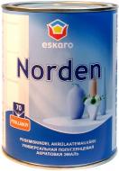 Эмаль Eskaro акриловая Norden 70 белый полуглянец 0,9 л