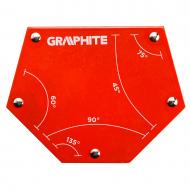 Угольник магнитный GRAPHITE 111х136х24 мм 56H905