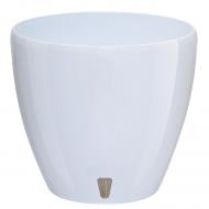 Вазон пластик Deco Twin круглий білий глянець 12 л Santino (2010728)