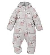 Комбинезон детский для девочек JOIKS "Сови" р.80-86 пудра KGA-61