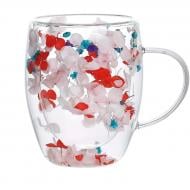 Набір чашок Vittora Танець квітів з подвійним дном 2 шт, 320 мл