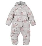 Комбинезон детский для девочек JOIKS "Сови" р.86-92 пудра KGA-61