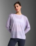 Футболка 2XU ReLight Long Sleeve WR7282a_VVV/WHT р.L фіолетовий