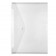 Папка-конверт на кнопке А4 200 мкм бесцветная прозрачная 10657930 Herlitz