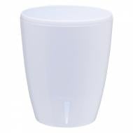 Вазон пластик Orchidea Twin круглий білий глянець 2 л Santino (2008411)