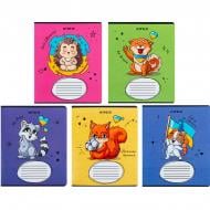 Зошит 12 арк. лінійка Хоробрі тварини K24-234-2 KITE