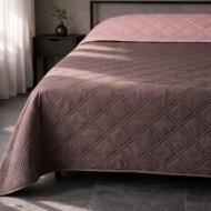 Покрывало Blush Pink & brown 130x210 см U-tek розовый с коричневым
