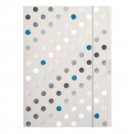 Папка на резинке Frozen Glam А4 картонная серебристая 50028016 Herlitz