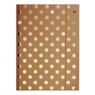 Папка на резинке Pure Glam А4 картонная золотистая 50021734 Herlitz