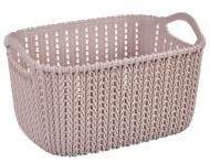 Корзина для хранения Stars Plast какао LACE 100x140x205 мм