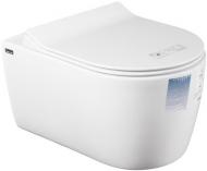 Чаша підвісного унітаза IDEVIT Alfa Rimless SETK3104-2615-001-1-6000 із сидінням Ultra Slim Soft Close і функцією біде