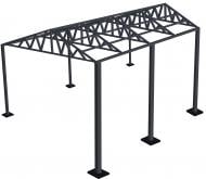 Комплект каркаса двускатного навеса 4х4 м (навес для машины)