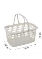 Корзина для хранения Stars Plast 94262/беж бежевый LACE 125x160x230 мм