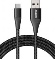 Кабель Anker USB-C to USB-A 1,8 м черный (A8463H11)