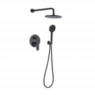 Душова система прихованого монтажу FADO S.r.l Nemi матова чорна MIX08034B