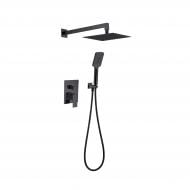 Душова система прихованого монтажу FADO S.r.l Verona матова чорна MIX06034B