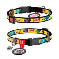Ошейник Waudog Nylon рисунок "Мохнатые монстры" пластиковый фастекс XS Ш10 мм Д20-30 см Ошейник Waudog Nylon рисунок "Мохнатые монстры" пластиковый фастекс XS Ш10 мм Д20-30 см