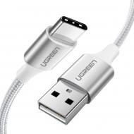 Кабель UGREEN US288 USB -Type-C Cable Aluminum Braid 1 м white (60131)