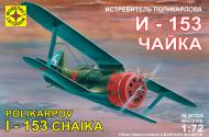 Збірна модель Modelist винищувач Полікарпова І-153 Чайка 1:72 207226 Збірна модель Modelist винищувач Полікарпова І-153 Чайка 1:72 207226