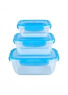 Набор контейнеров для пищевых продуктов Stars Plast 3 шт. мульти 94086