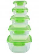 Набір контейнерів для харчових продуктів Stars Plast 5 шт. мульті