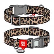 Ошейник Waudog Nylon рисунок "Леопард" пластиковый фастекс L Ш25 мм Д33-49 см Ошейник Waudog Nylon рисунок "Леопард" пластиковый фастекс L Ш25 мм Д33-49 см