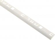 Уголок для плитки ОМиС внешний ПВХ 9 мм 2,5м мрамор белая скала