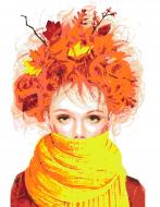 Картина за номерами Дівчина-осінь Rosa Start