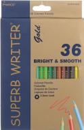 Карандаши цветные Superb Writer Gold E4100G-36CB Marco