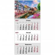 Календарь настенный квартальный Axent 1 пружина Romantic 3 2027
