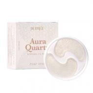 Патчі під очі Petitfee Aura Quartz Hydrogel Eye Mask Pure Opal з протеїнами перлів і пудрою опала 40 шт.