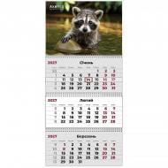 Календарь настенный квартальный Axent 3 пружины Animals 2 2027