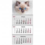 Календарь настенный квартальный Axent 3 пружины Cats 2 2027