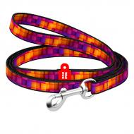 Поводок Waudog Nylon рисунок "Кубы 3Д" XS Ш10 мм Д122 см