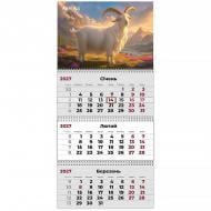 Календарь настенный квартальный Axent 3 пружины Goat 3 2027