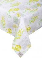 Скатерть Нарцисс 136x136 см серый с желтым La Nuit