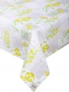 Скатерть Нарцисс 136x180 см серый с желтым La Nuit
